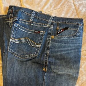 Ariat FR 35x32 M4 Low Rise Bootcut Men's Jeans H Starch